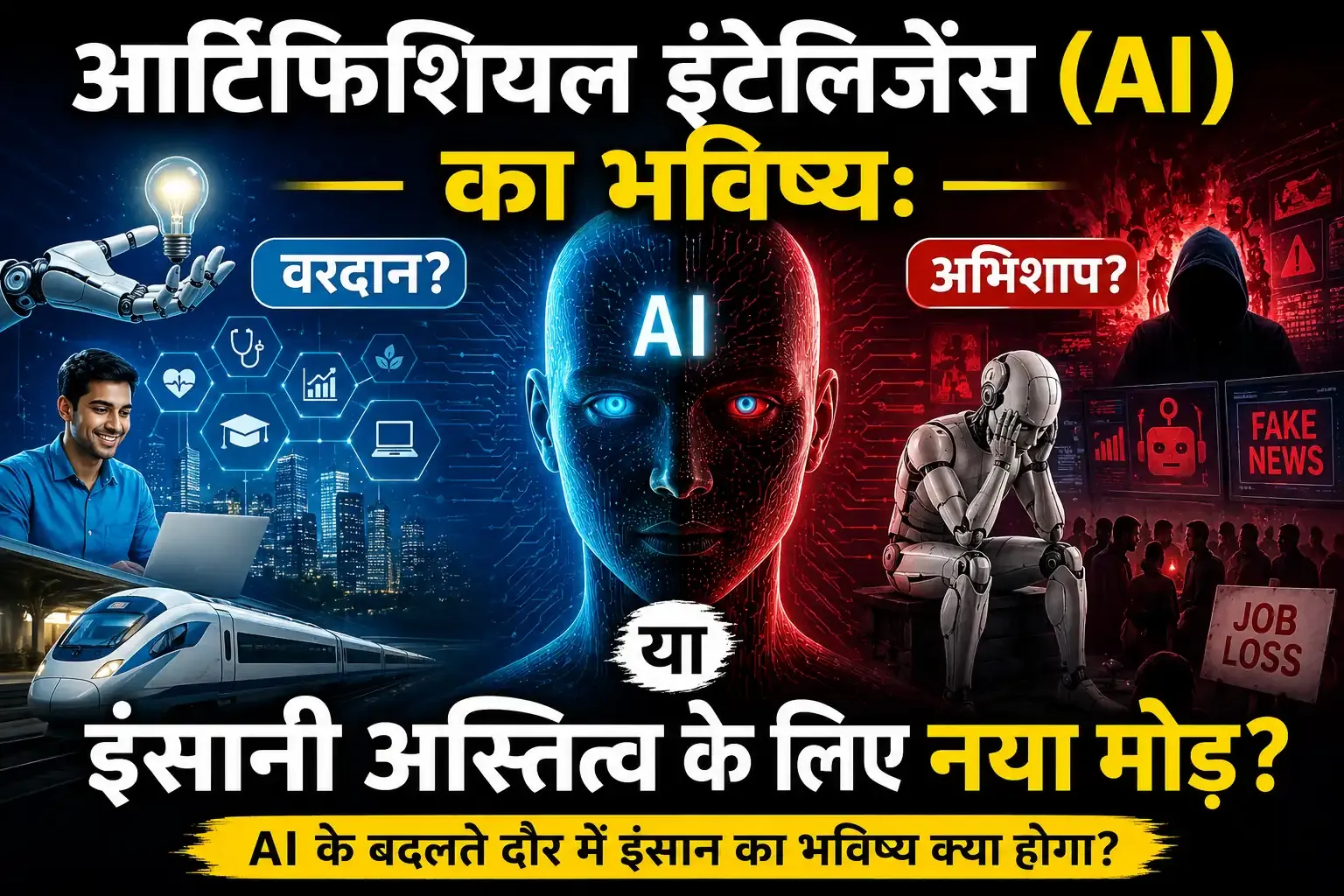 आर्टिफिशियल इंटेलिजेंस (AI) का भविष्य: वरदान, अभिशाप या इंसानी अस्तित्व के लिए नया मोड़?