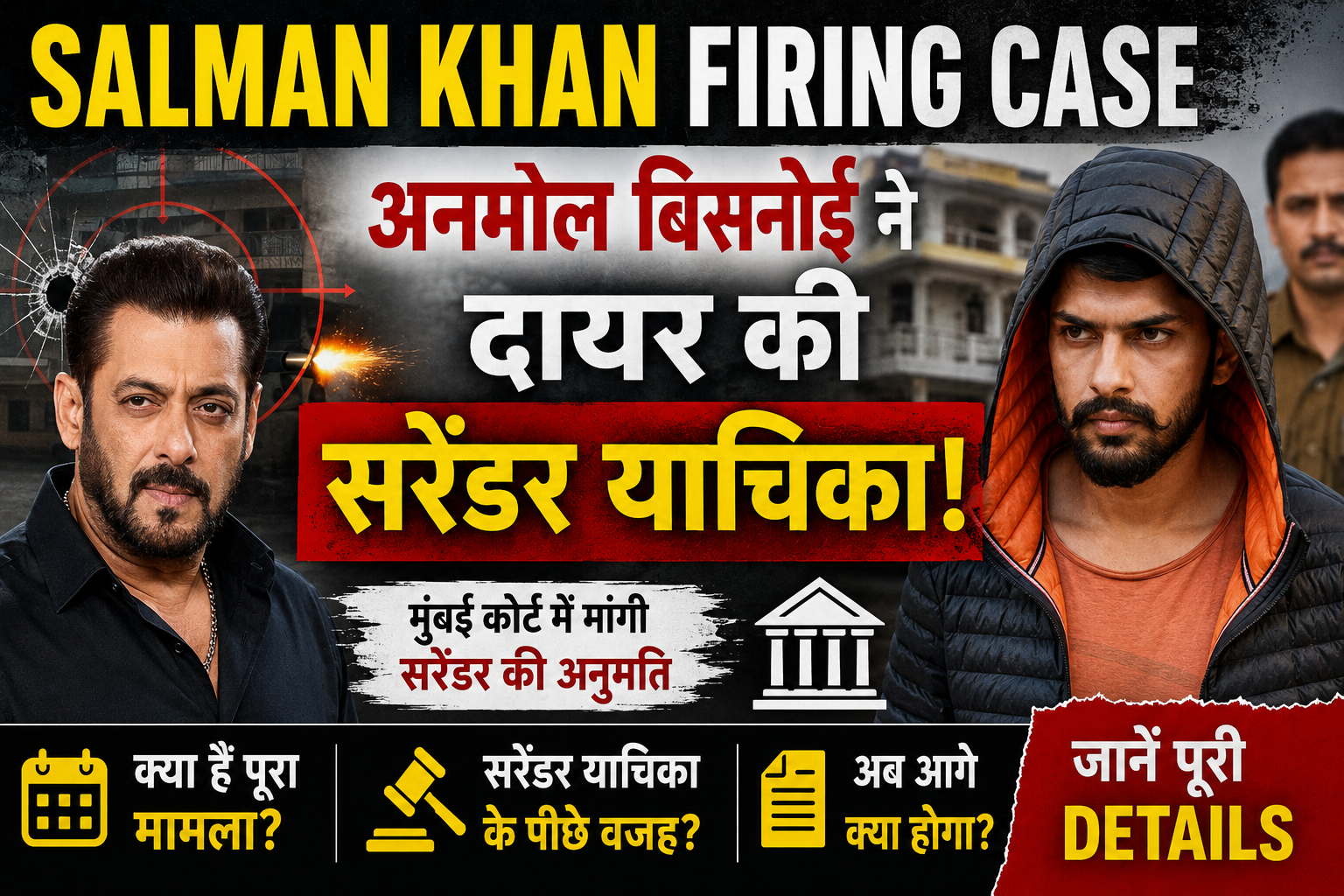 सलमान खान के घर फायरिंग के बाद खुद सरेंडर करना चाहता है वॉन्टेड गैंगस्टर अनमोल बिश्नोई!